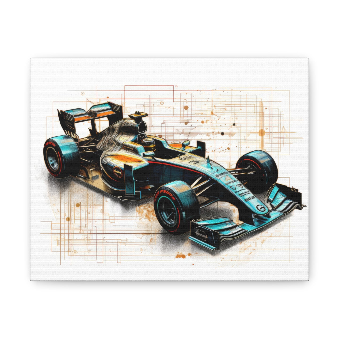 We Went Car Racing - Canvas