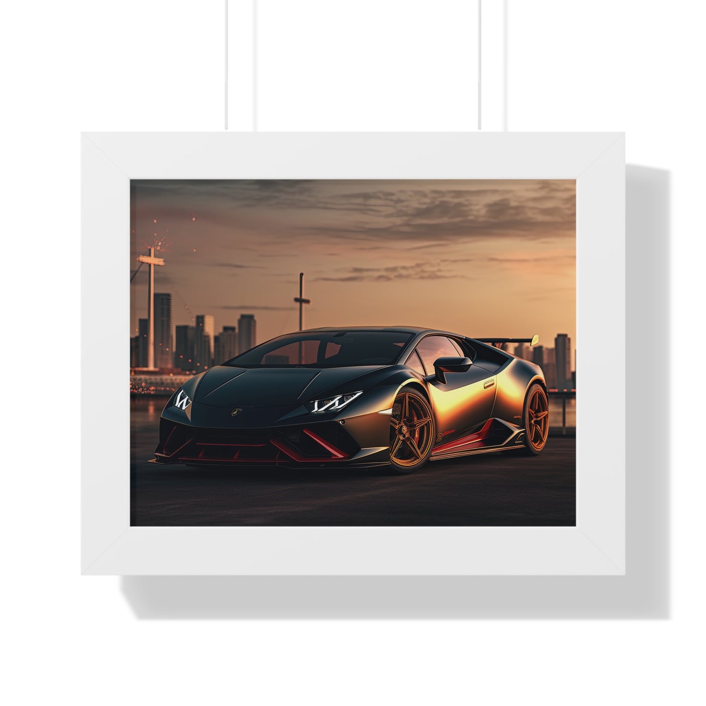 Lamborghini Flare - Framed Poster