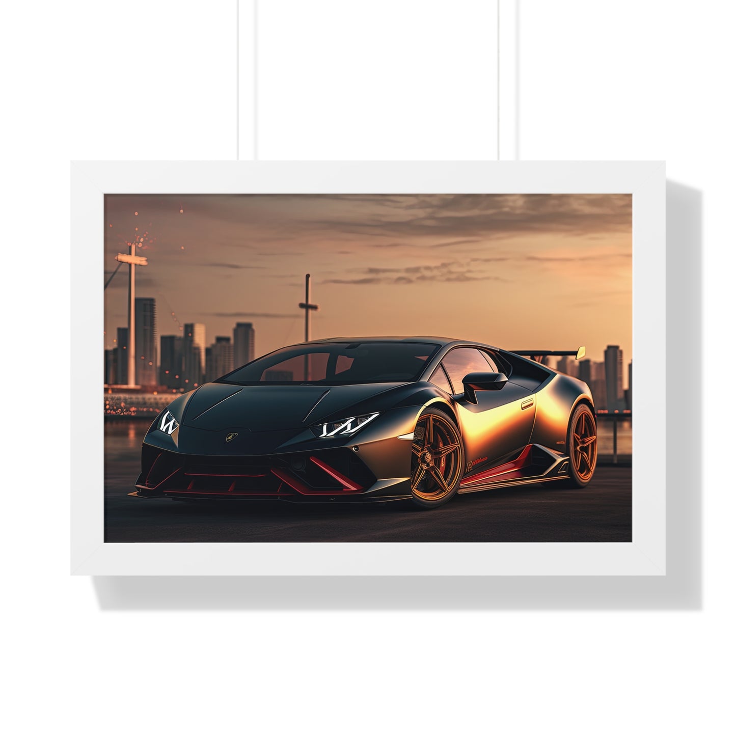 Lamborghini Flare - Framed Poster