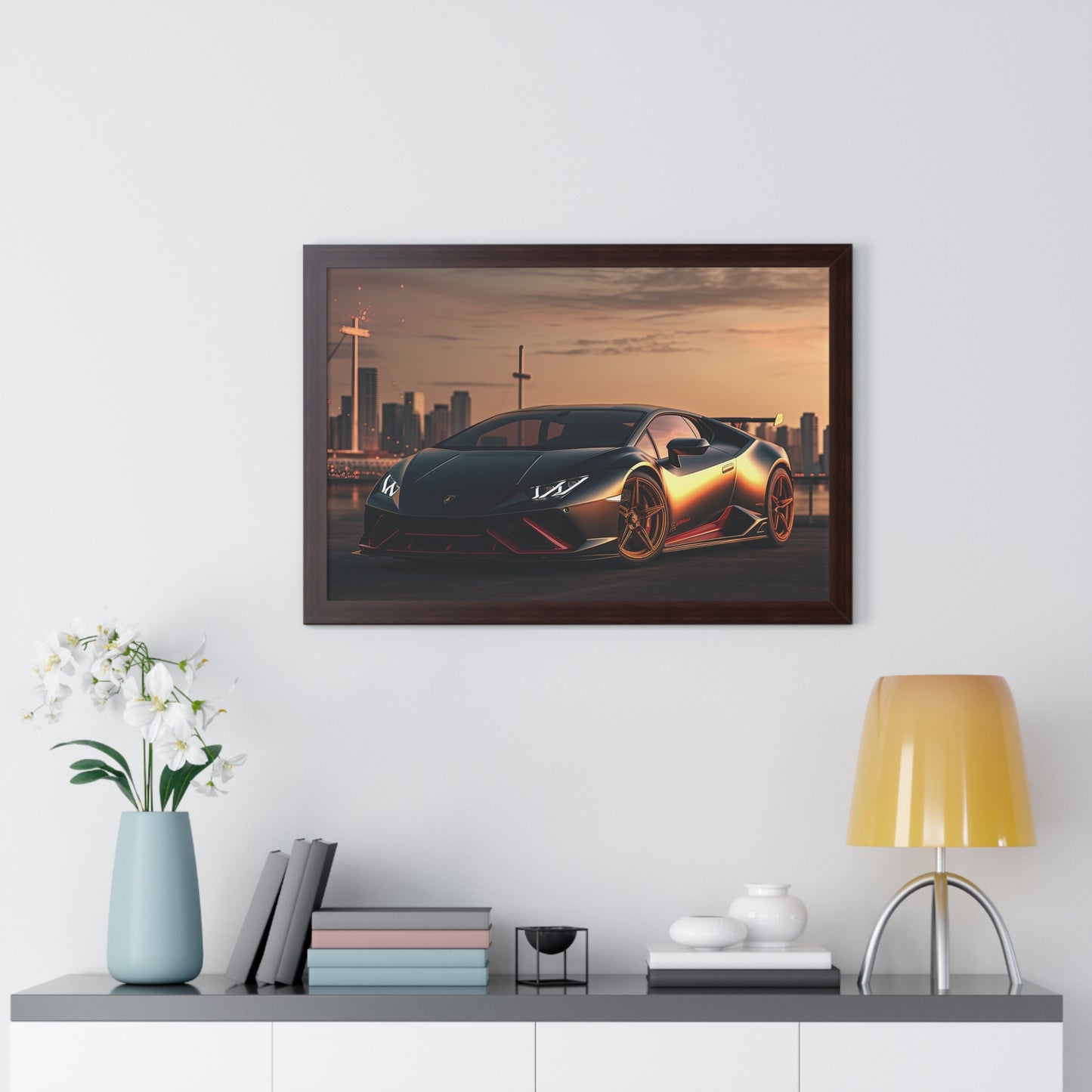 Lamborghini Flare - Framed Poster