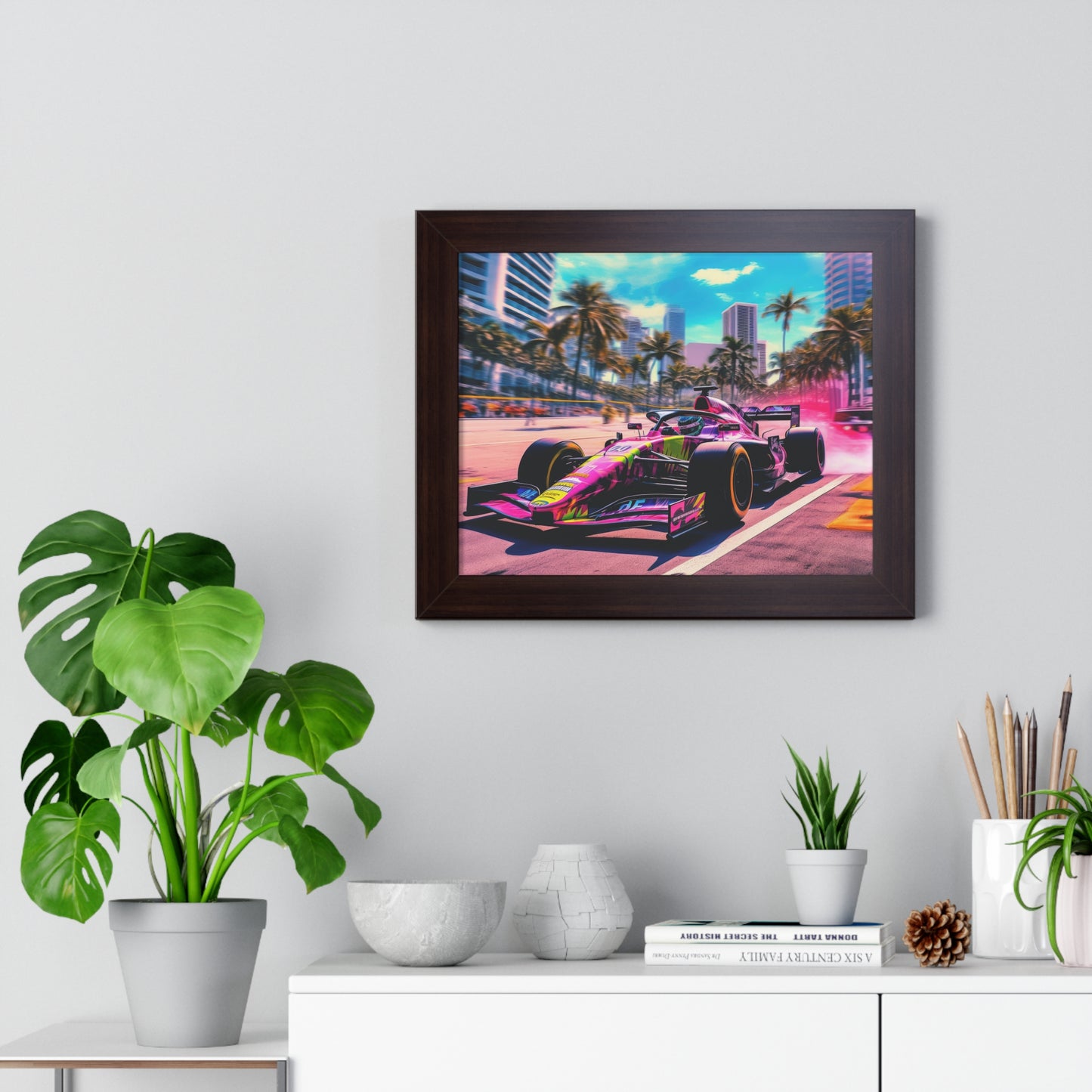 Miami Raceday Vibes - Framed Poster