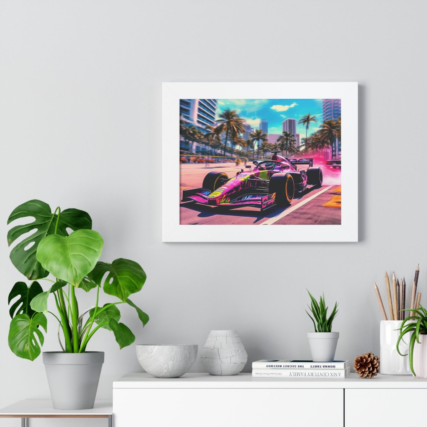 Miami Raceday Vibes - Framed Poster