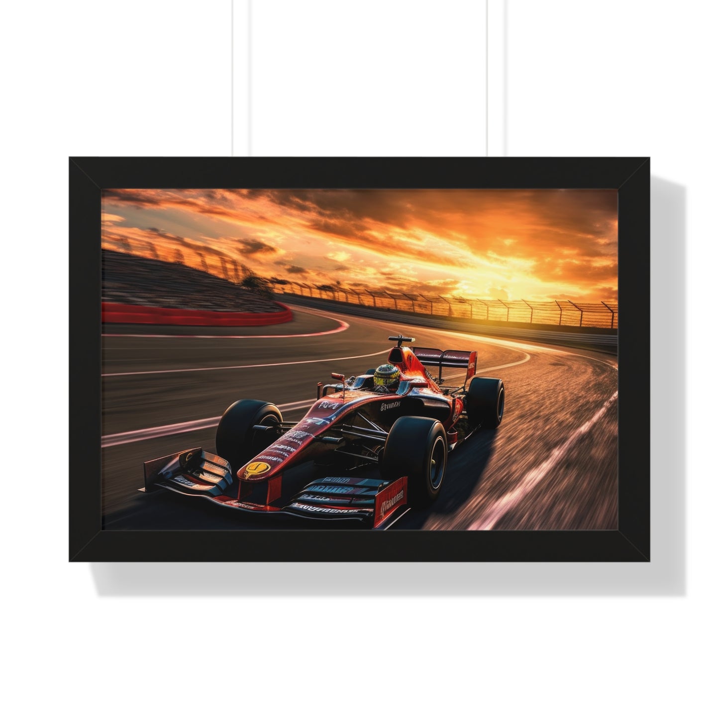 Formula Raceway Wall Art - Framed Poster