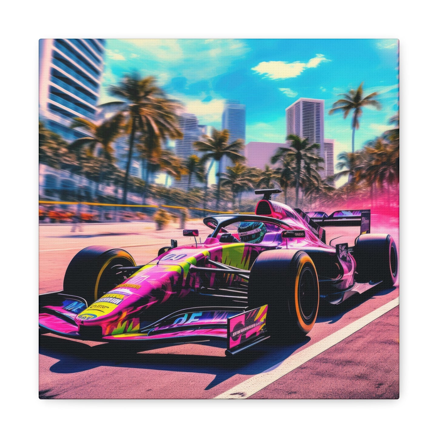 Miami Raceday Vibes - Canvas