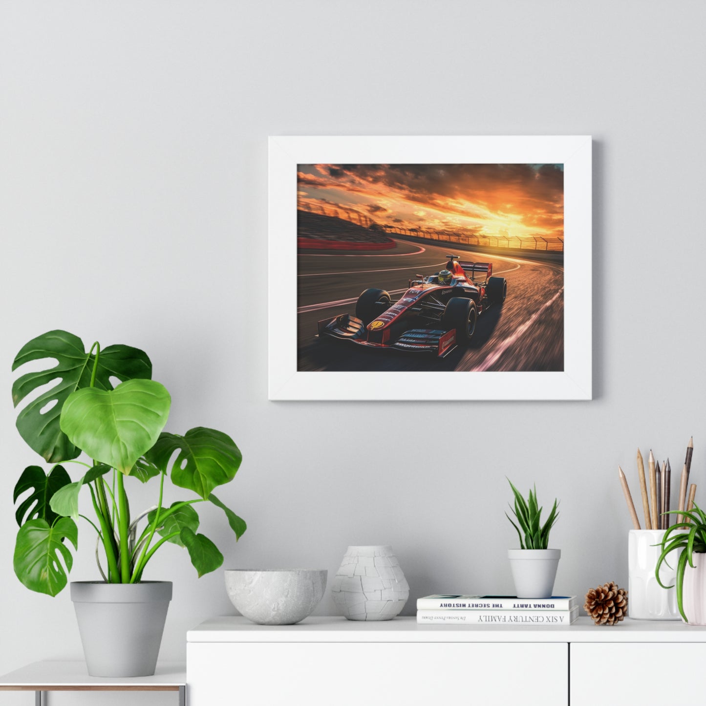 Formula Raceway Wall Art - Framed Poster