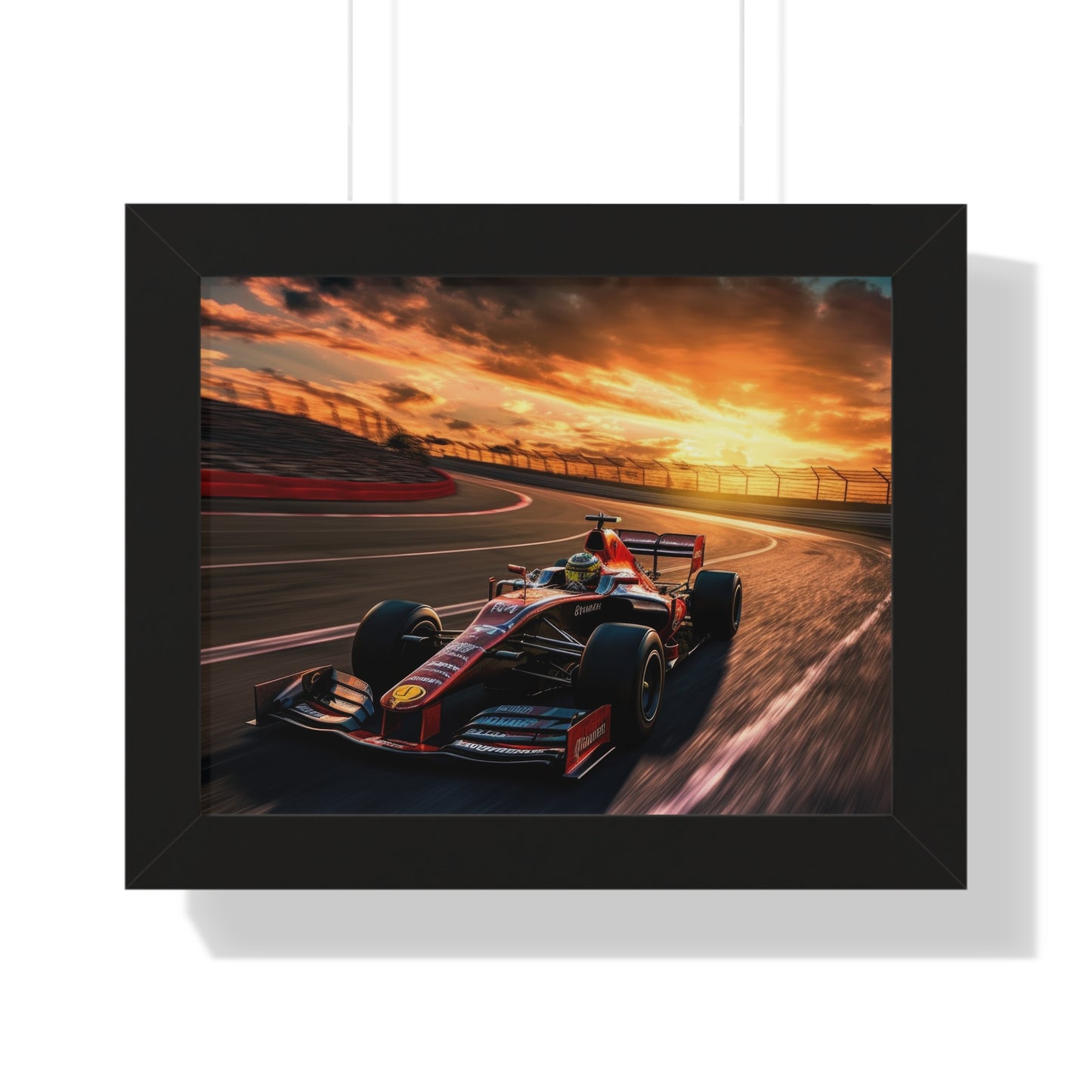 Formula Raceway Wall Art - Framed Poster