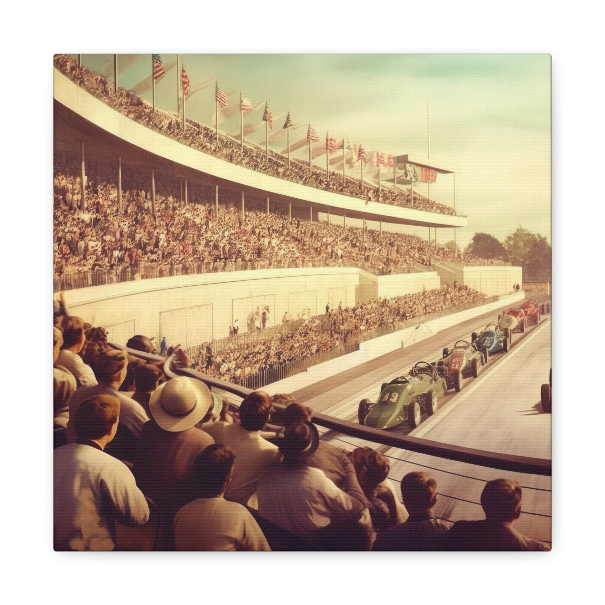 classic car racing posters