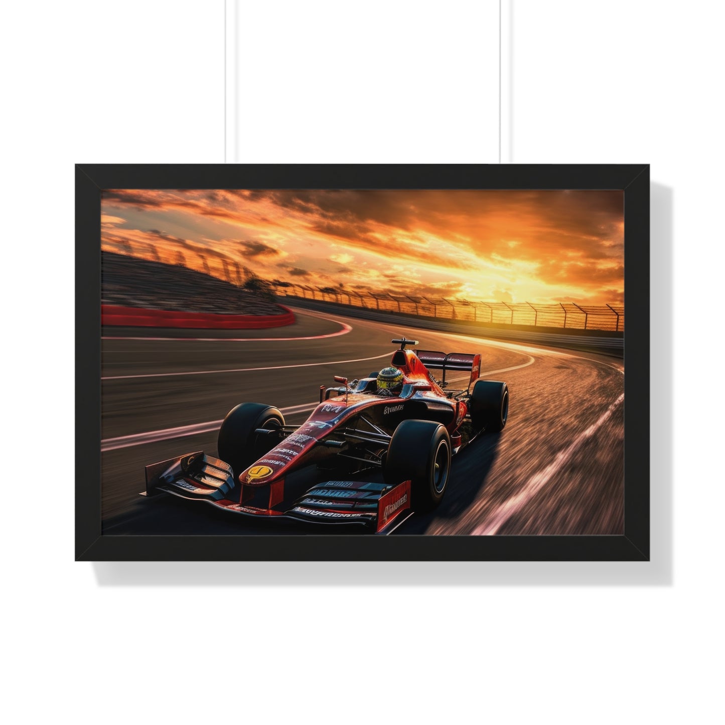 Formula Raceway Wall Art - Framed Poster