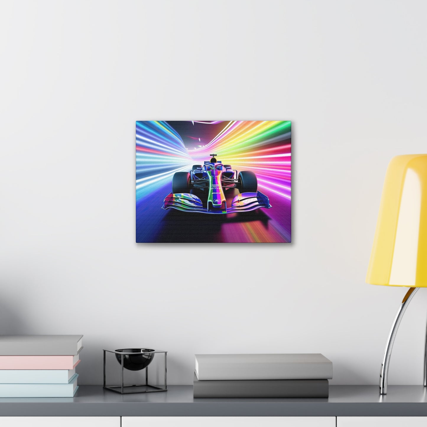 Racing in Neon Art - Canvas