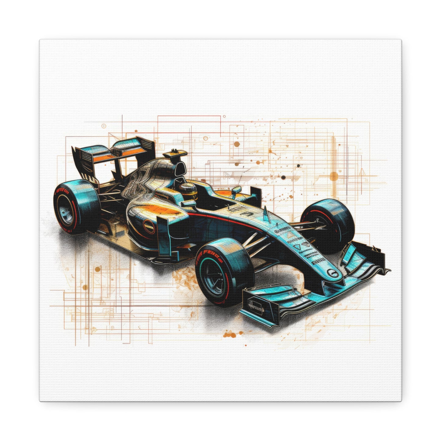 We Went Car Racing - Canvas