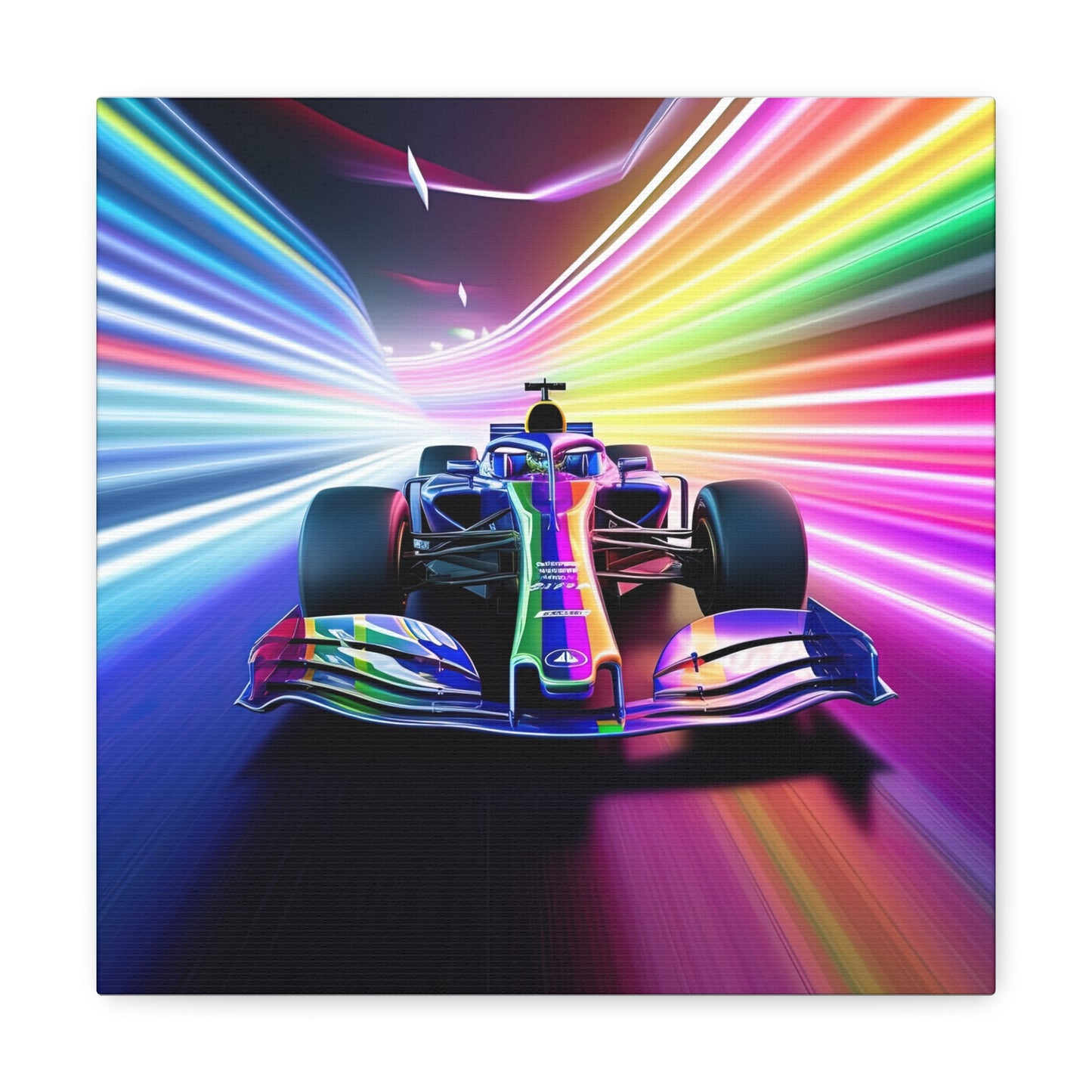 Racing in Neon Art - Canvas