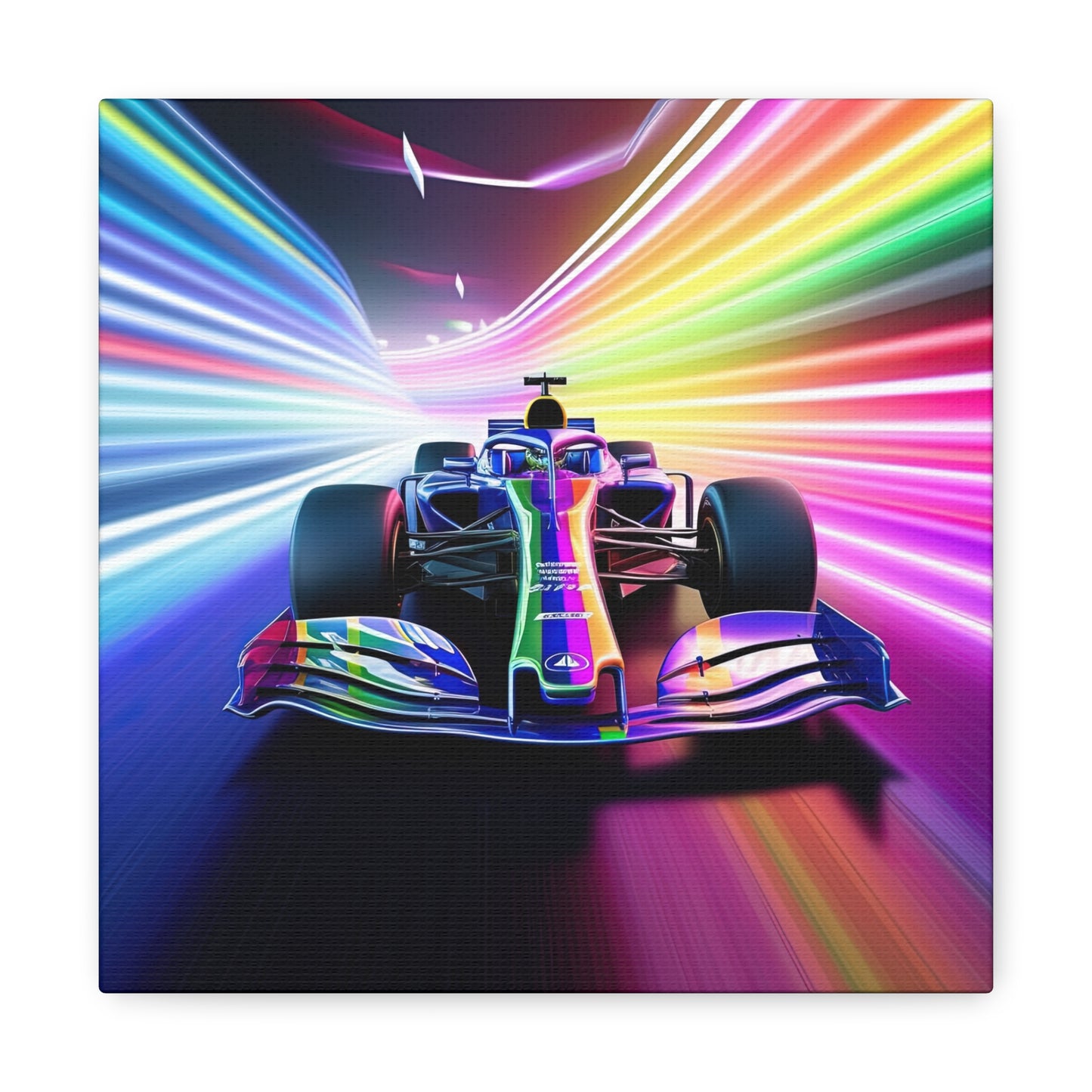 Racing in Neon Art - Canvas