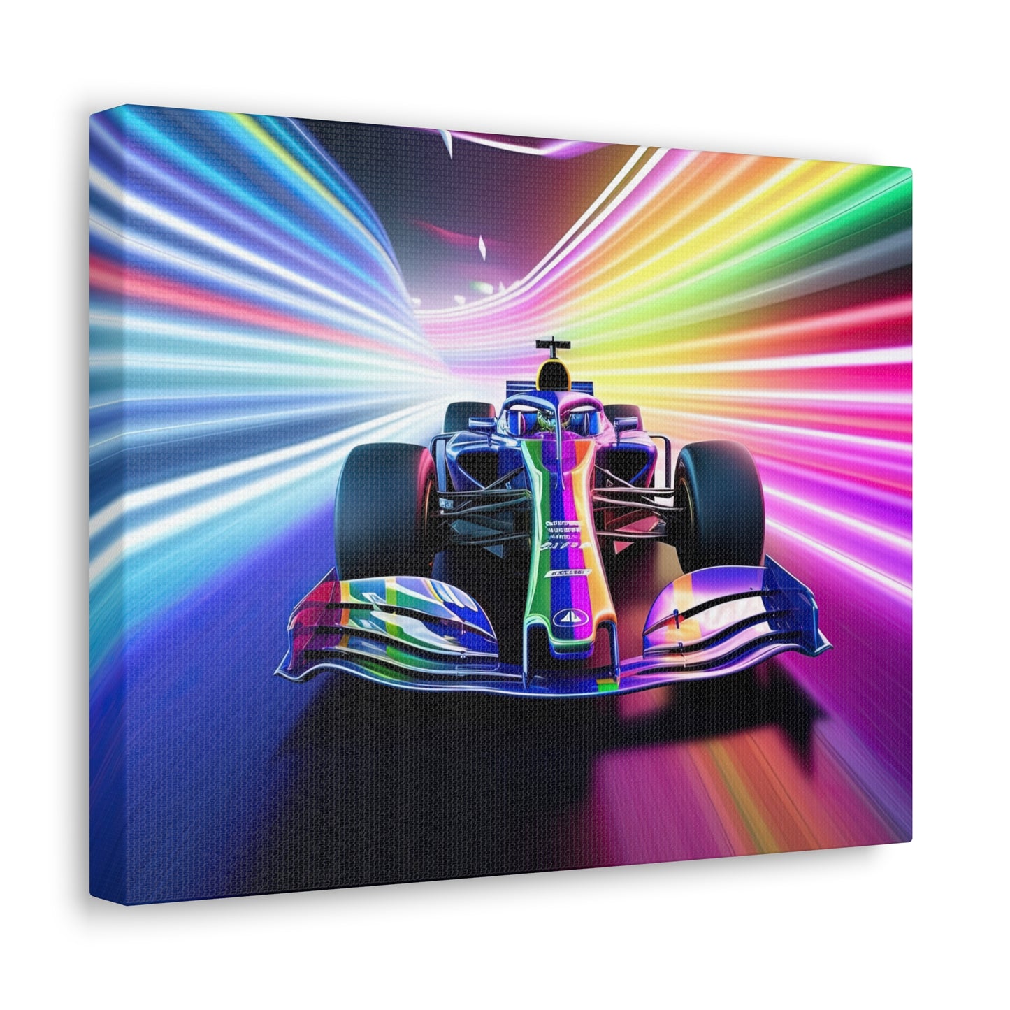 Racing in Neon Art - Canvas