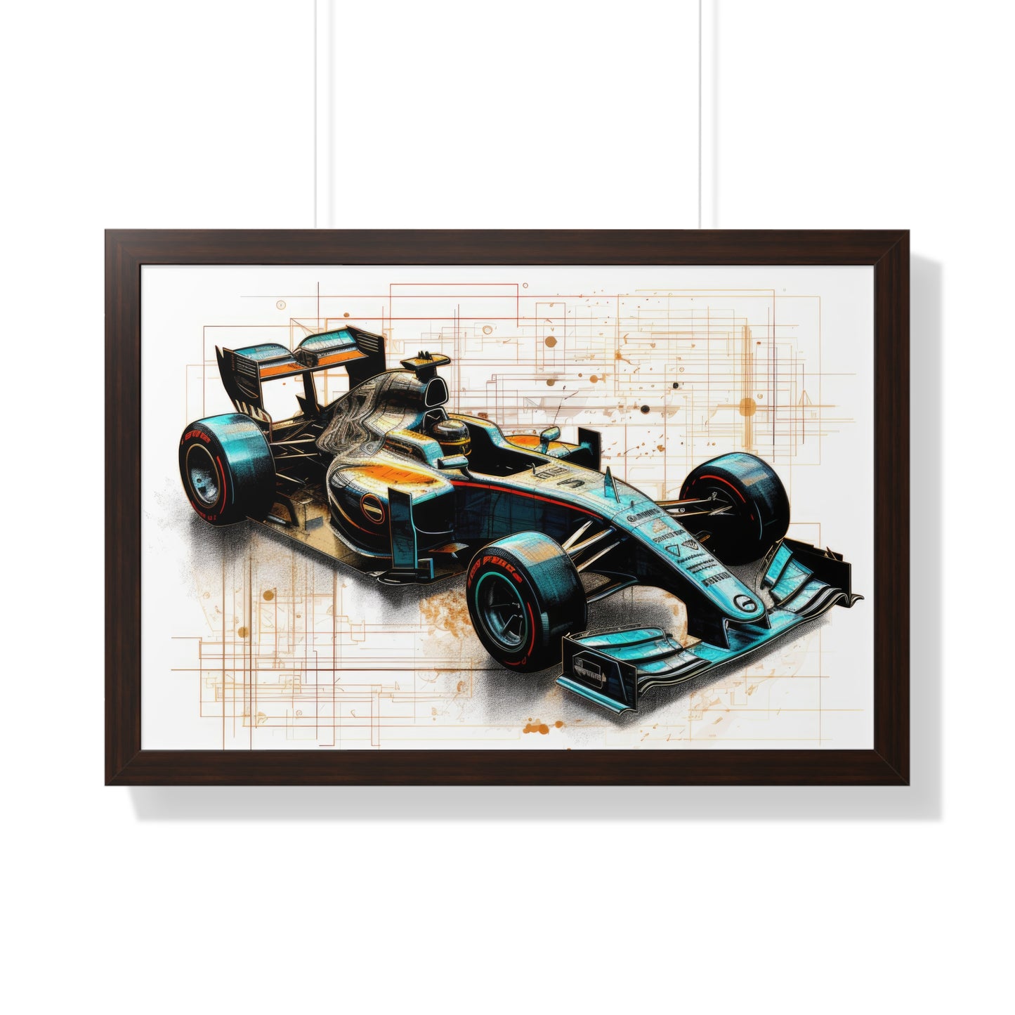 We Went Car Racing - Framed Poster