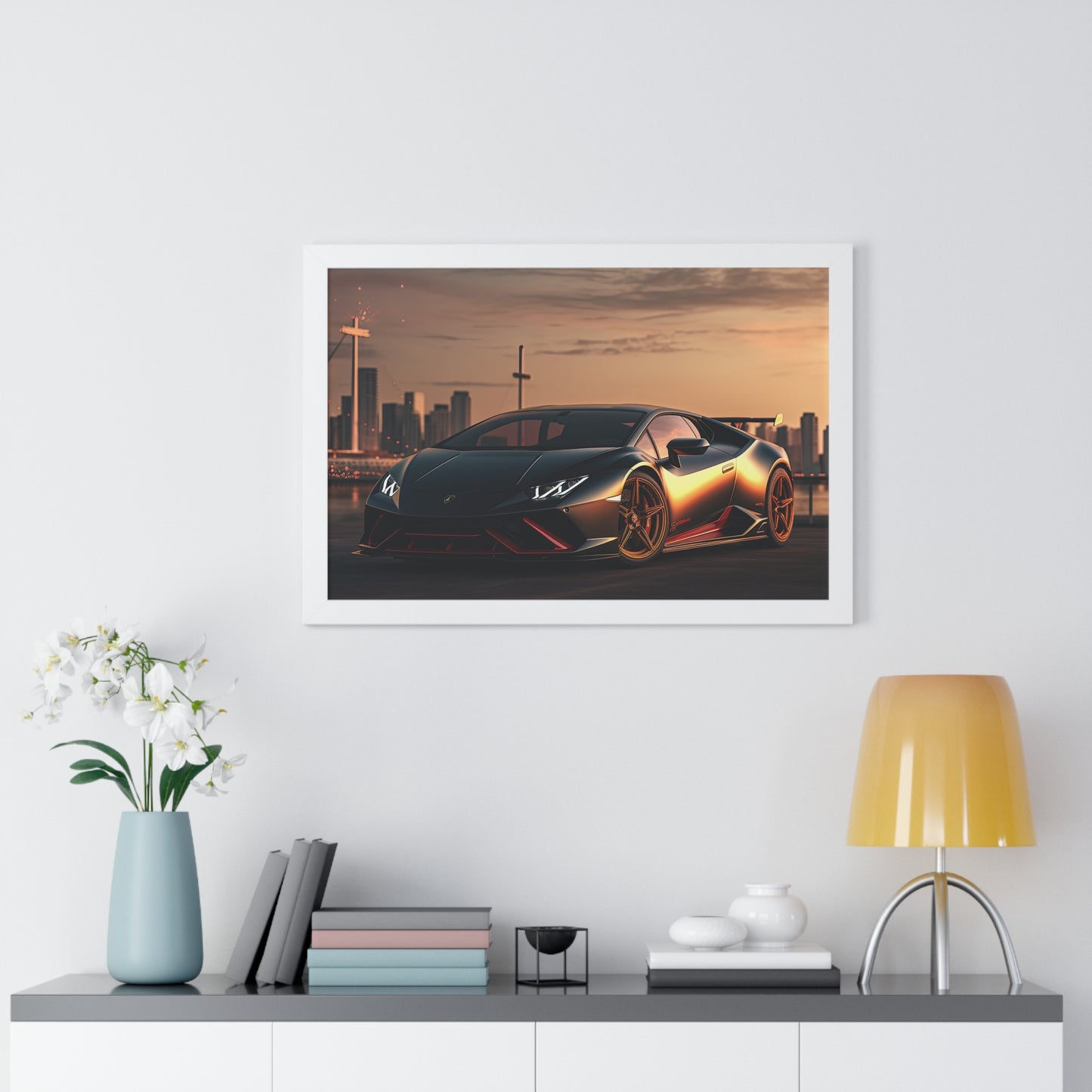 Lamborghini Flare - Framed Poster