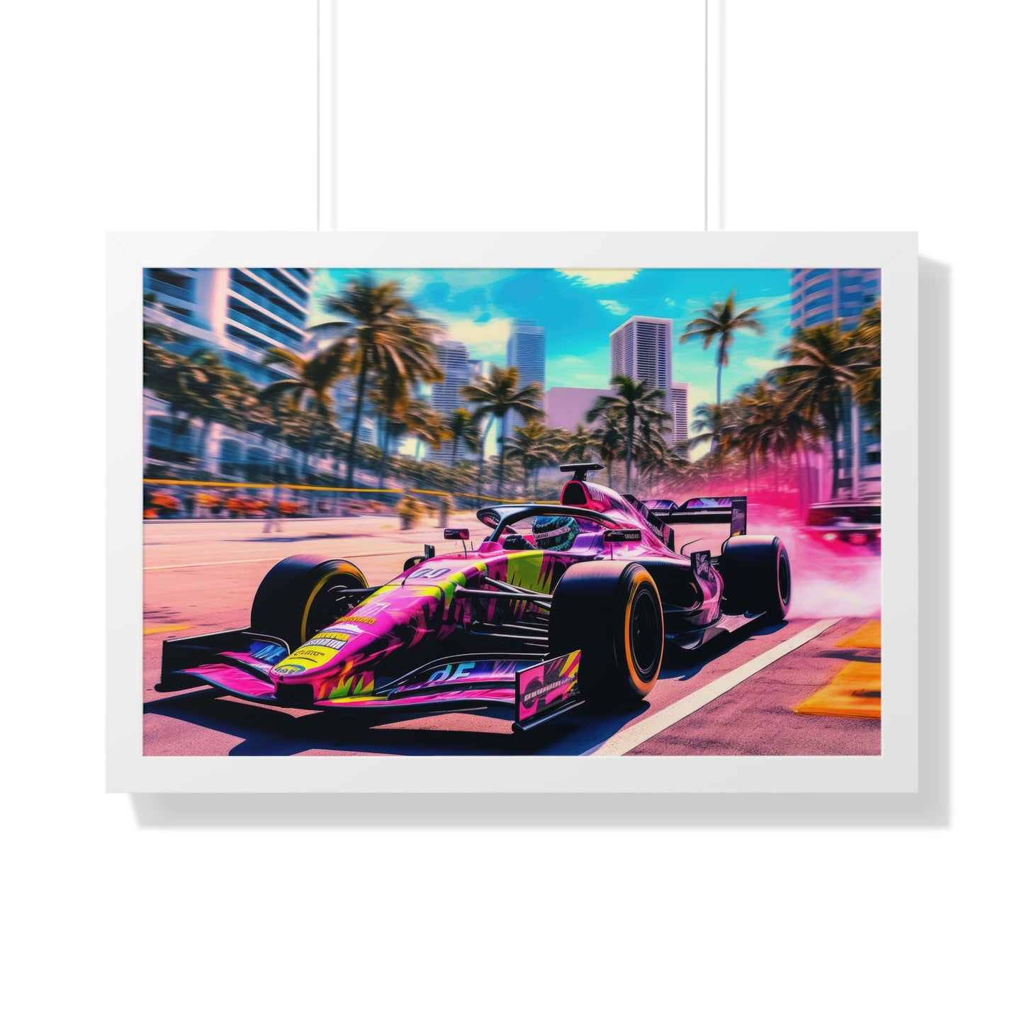 Miami Raceday Vibes - Framed Poster