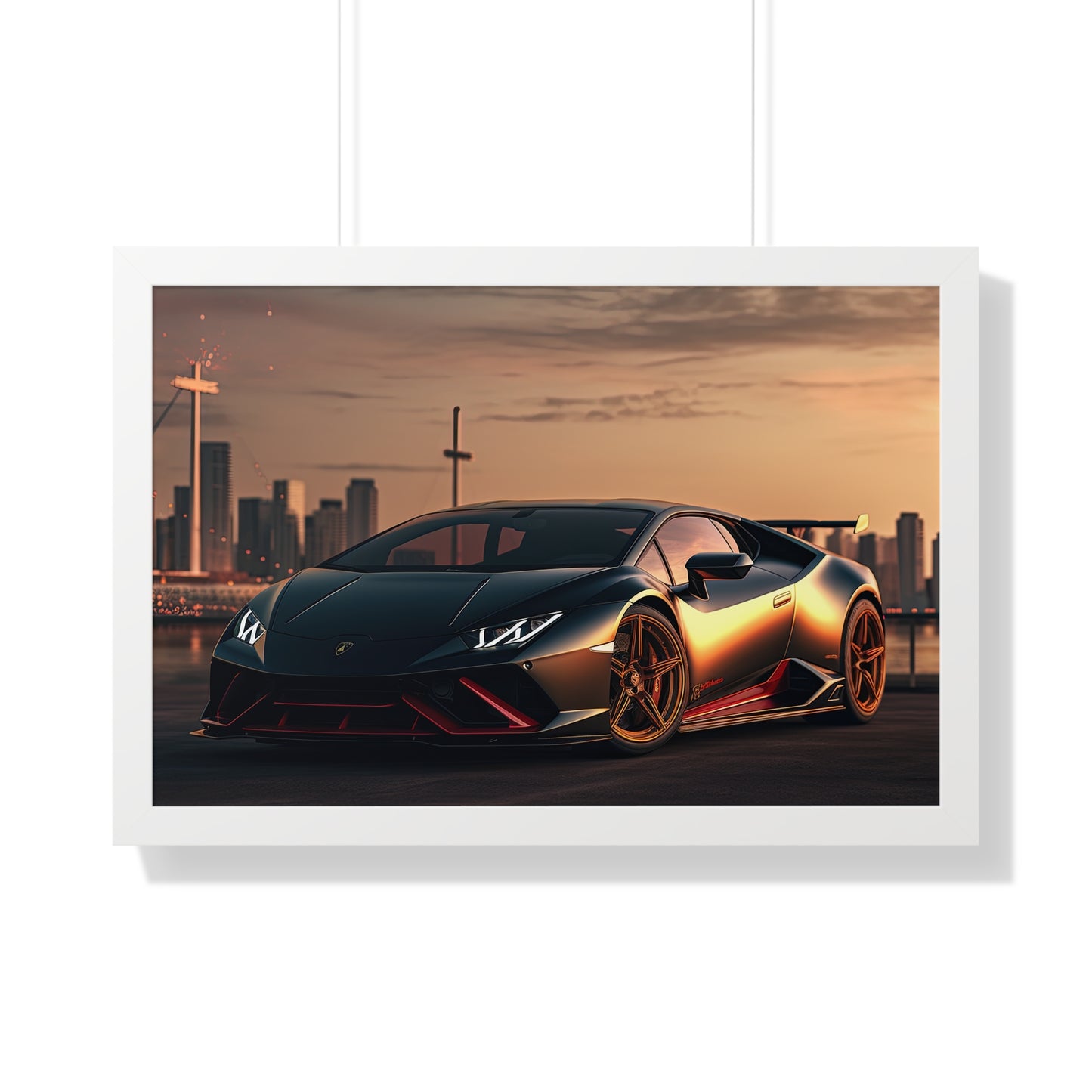 Lamborghini Flare - Framed Poster