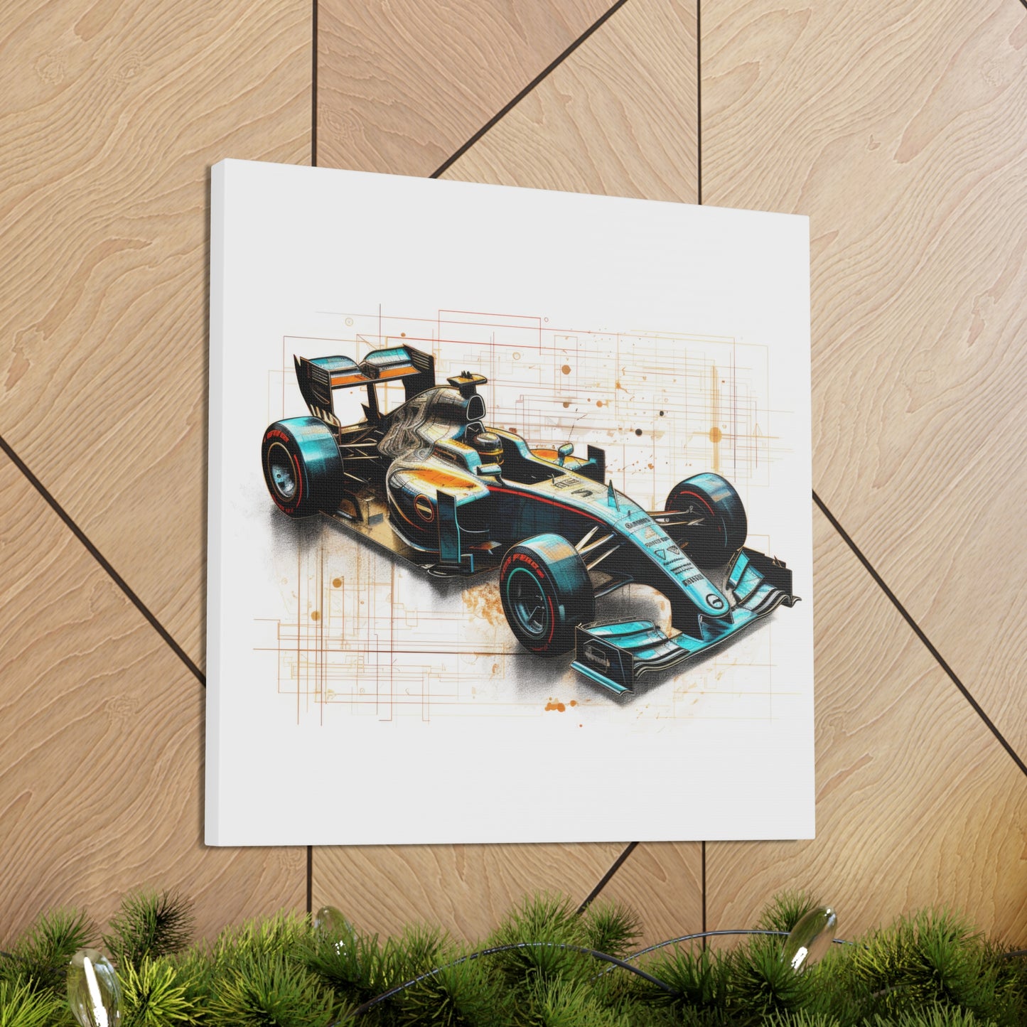 We Went Car Racing - Canvas