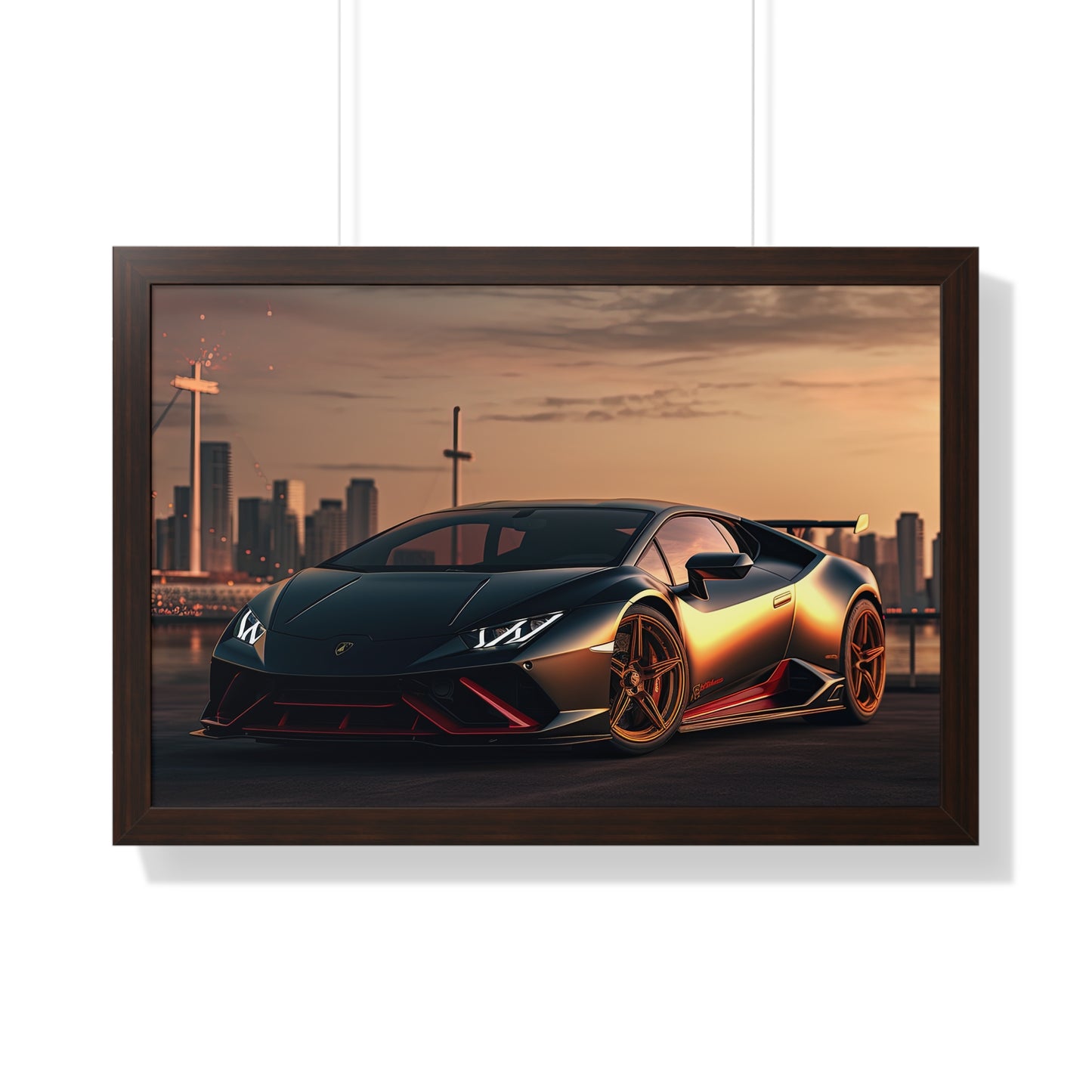 Lamborghini Flare - Framed Poster