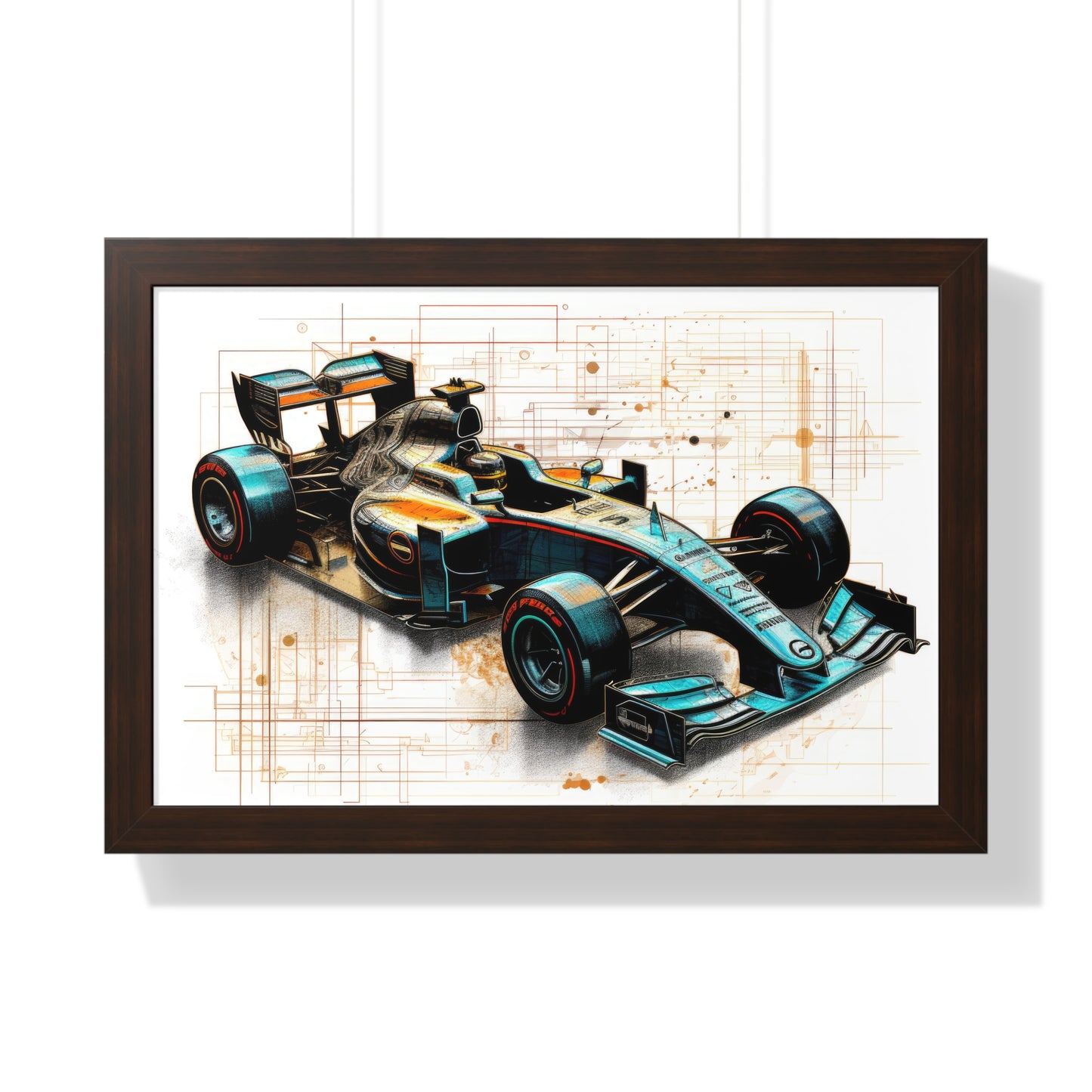 We Went Car Racing - Framed Poster