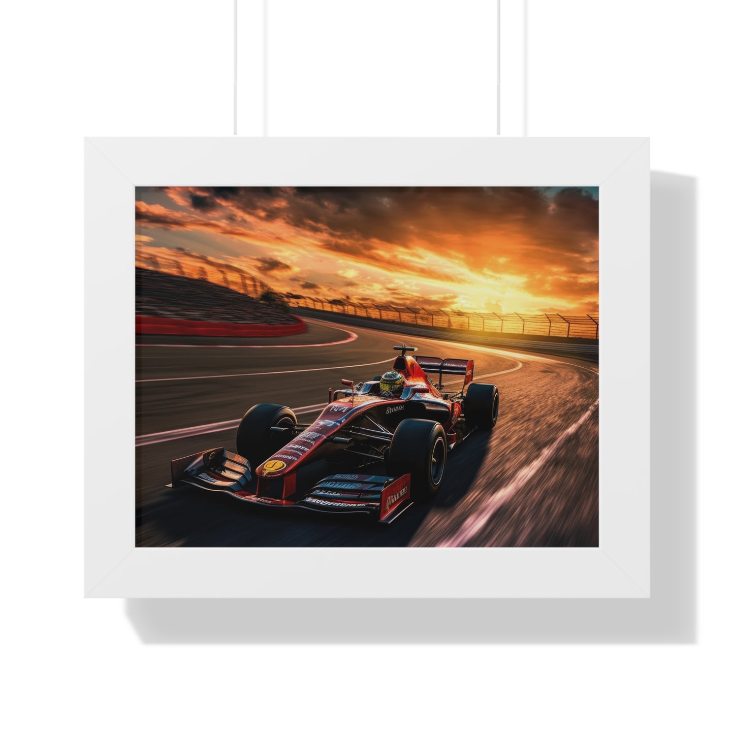 Formula Raceway Wall Art - Framed Poster