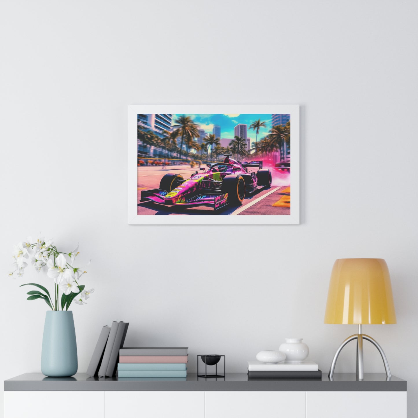 Miami Raceday Vibes - Framed Poster