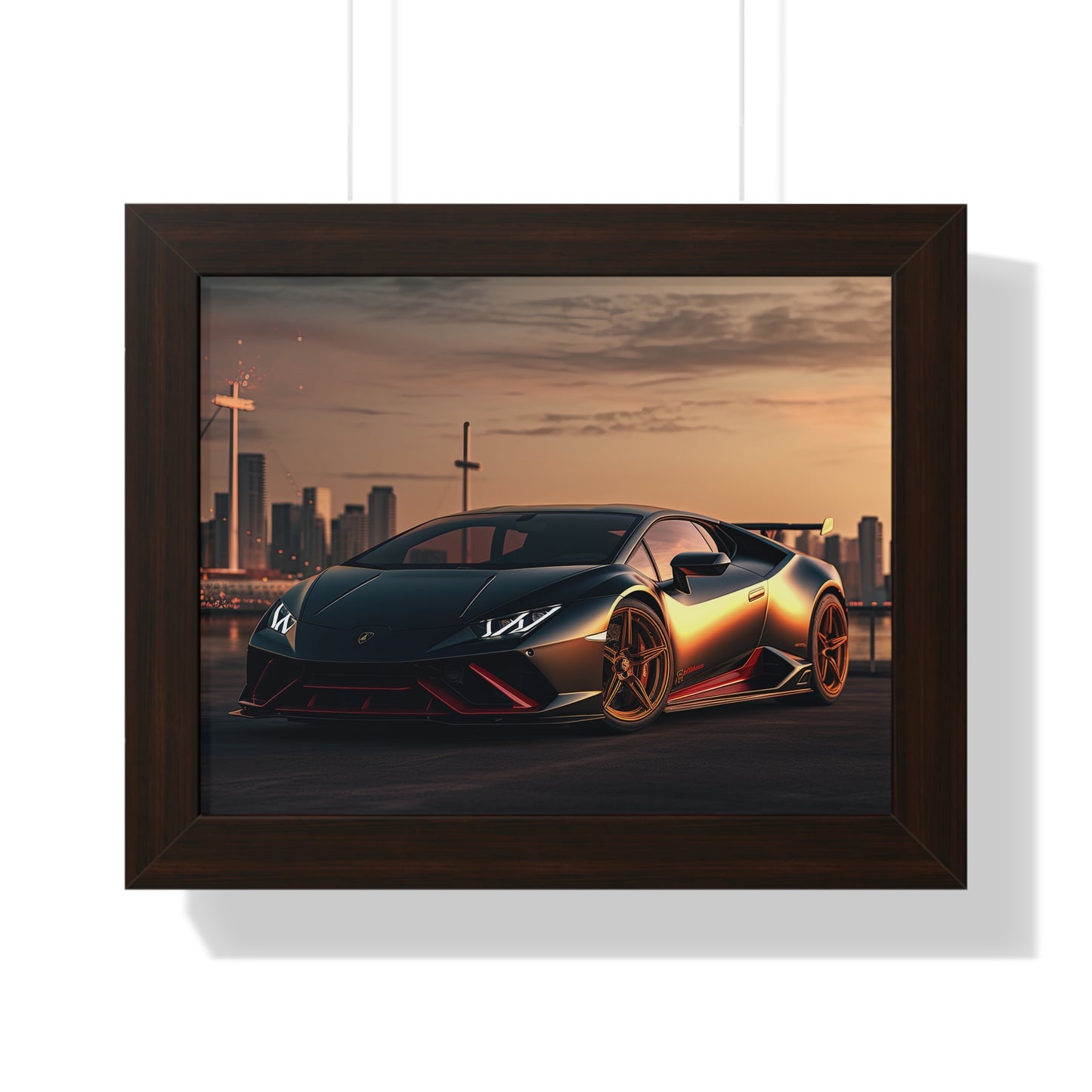 Lamborghini Flare - Framed Poster