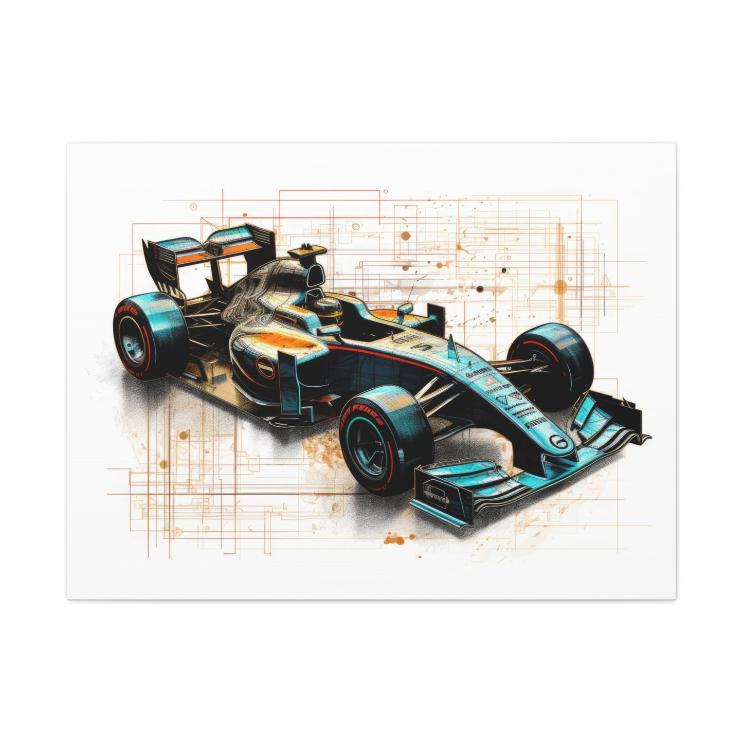 We Went Car Racing - Canvas