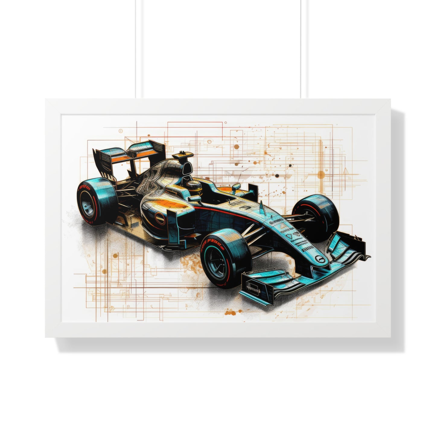 We Went Car Racing - Framed Poster