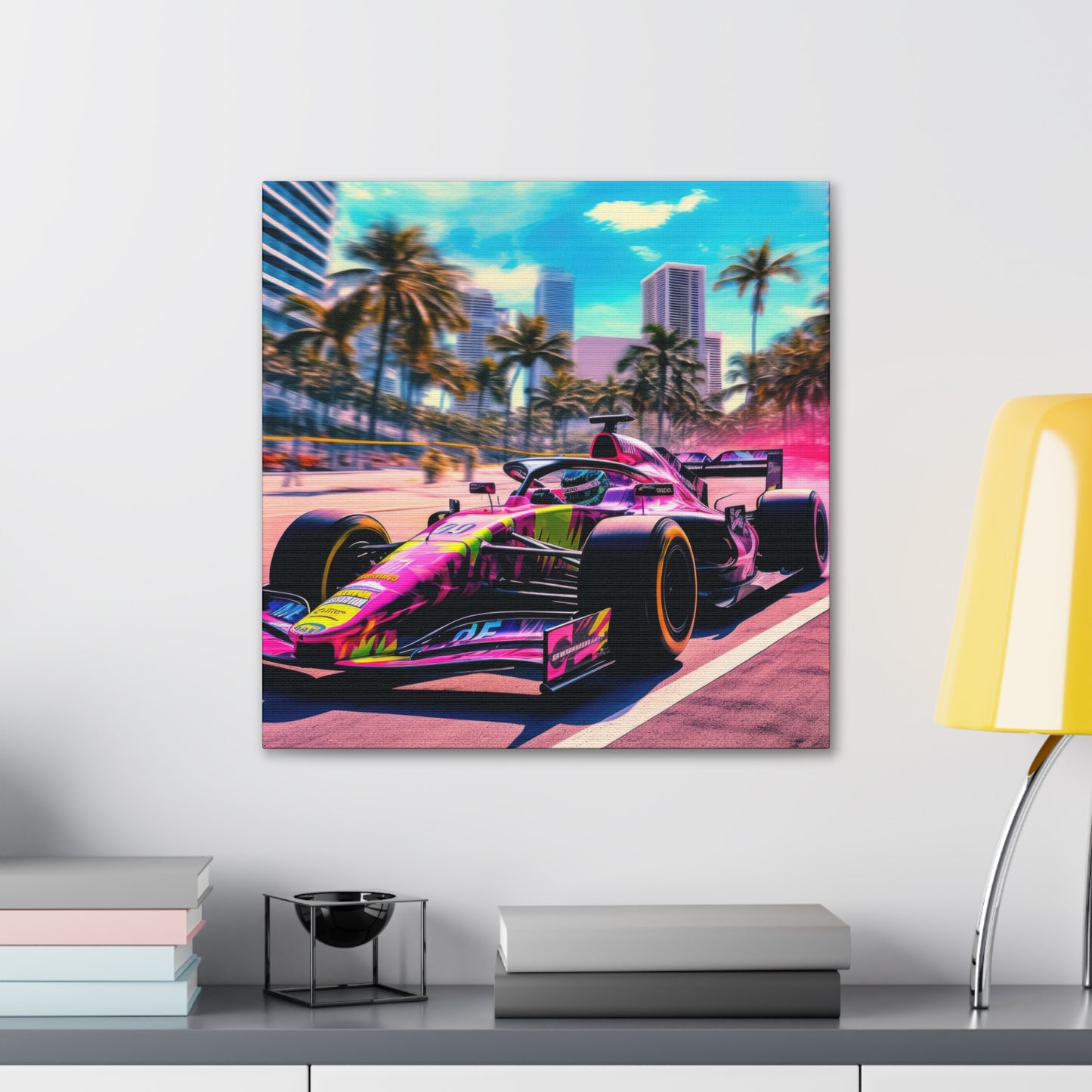 Miami Raceday Vibes - Canvas