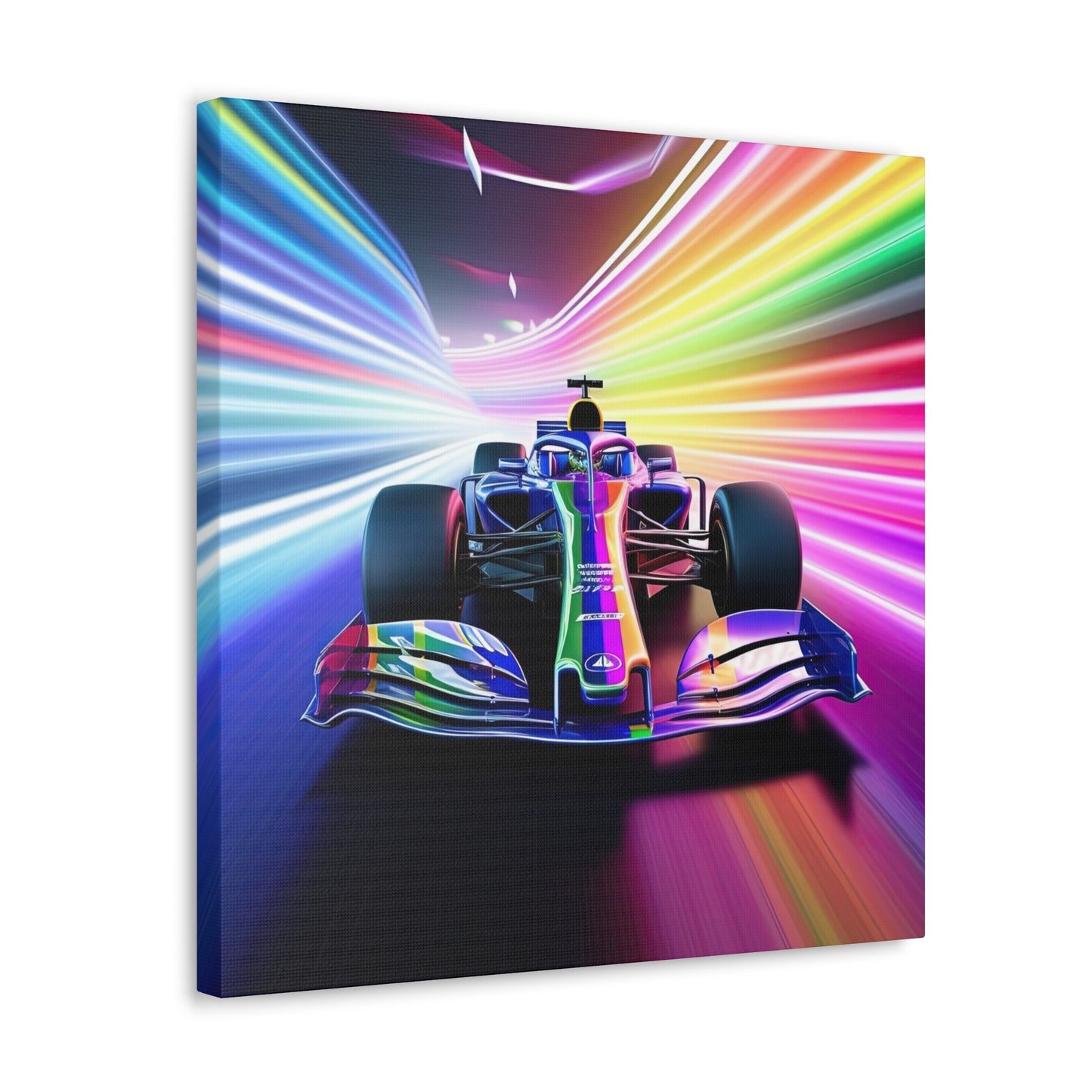 Racing in Neon Art - Canvas