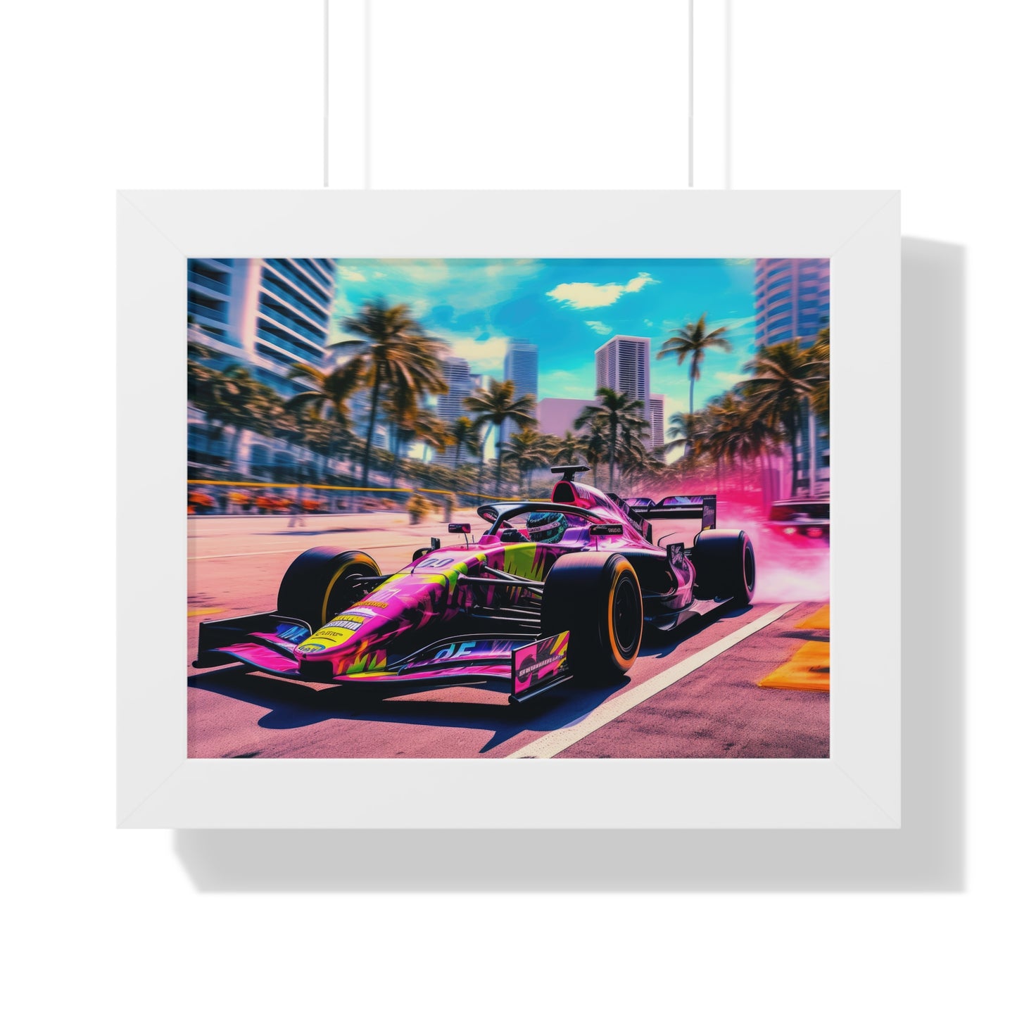 Miami Raceday Vibes - Framed Poster