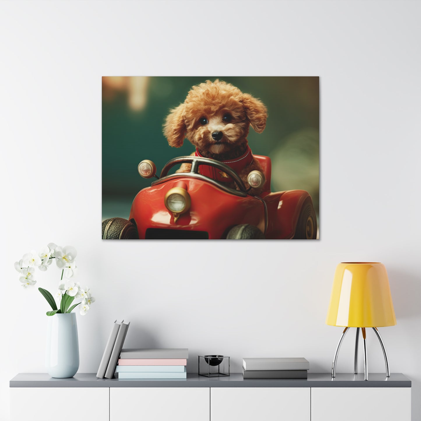 Formula Poodle Racer - Canvas