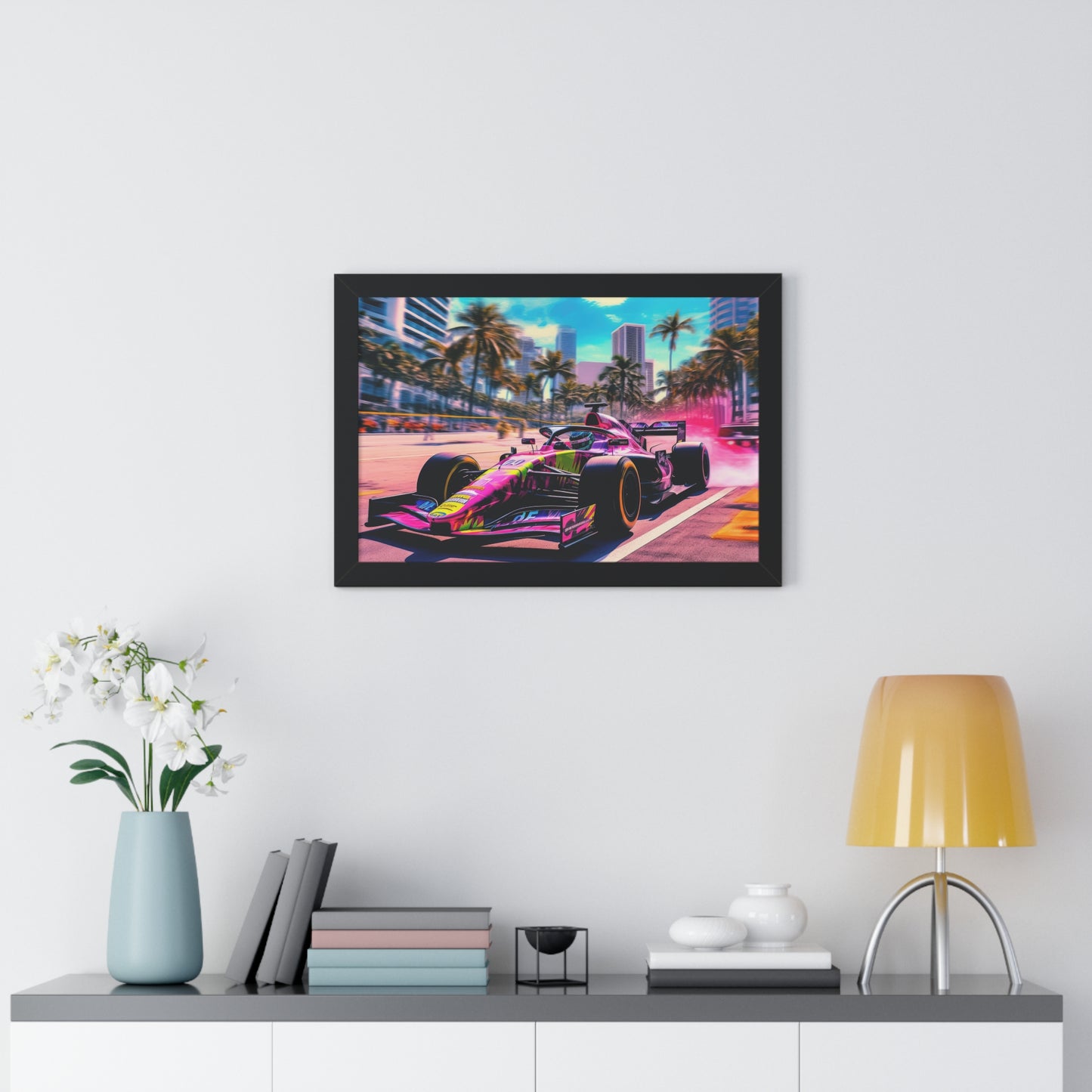 Miami Raceday Vibes - Framed Poster