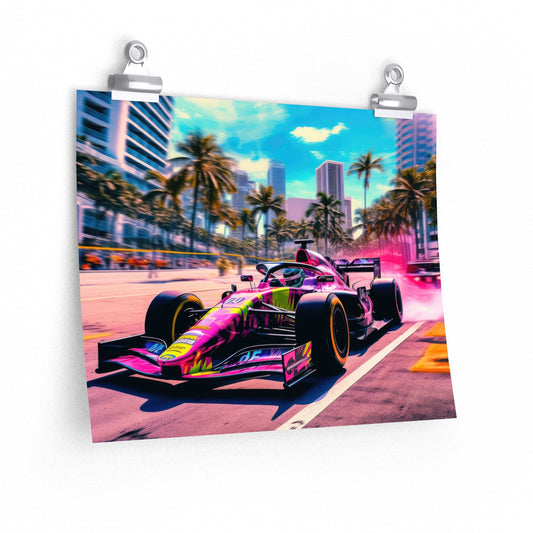 Miami Raceday Vibes - Poster