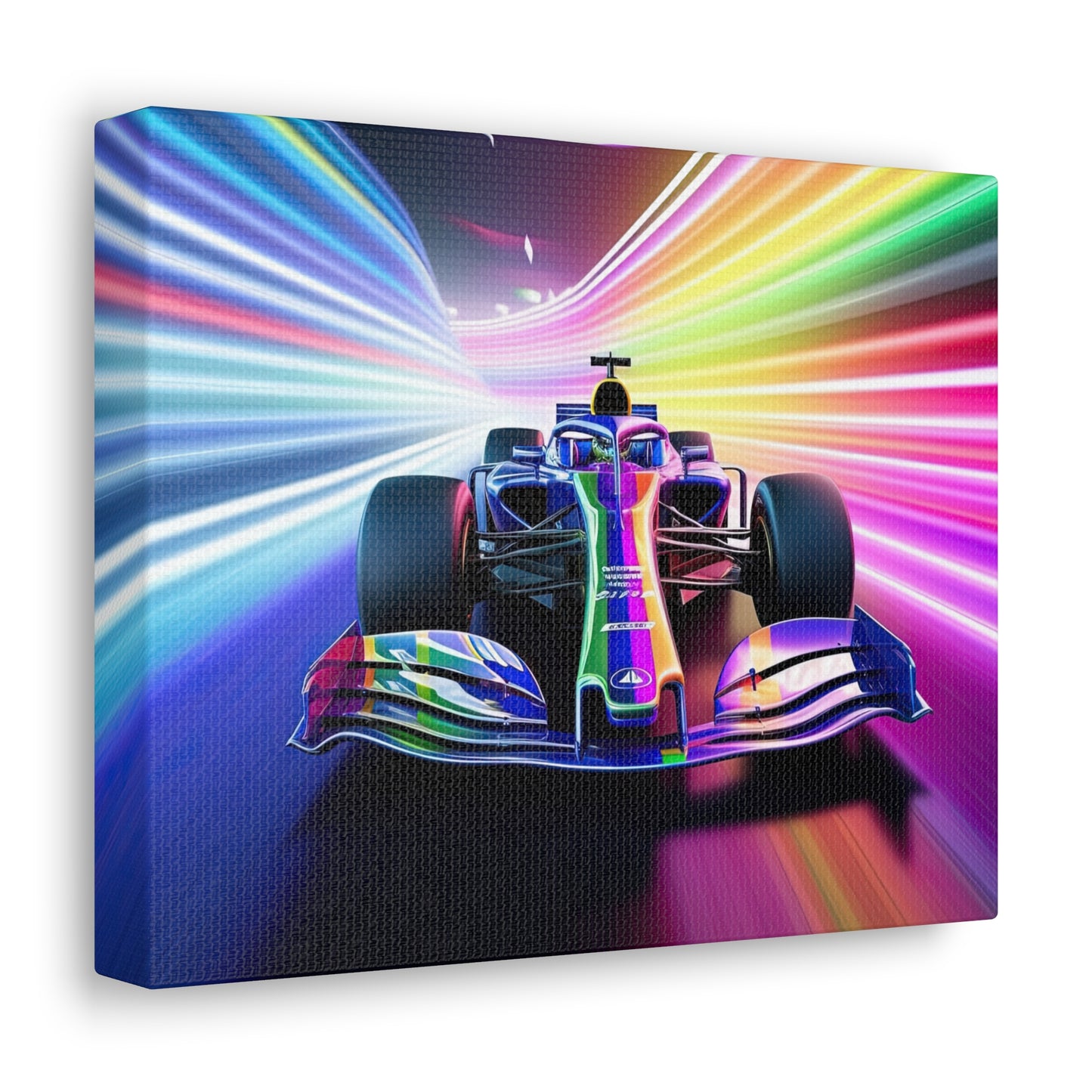 Racing in Neon Art - Canvas