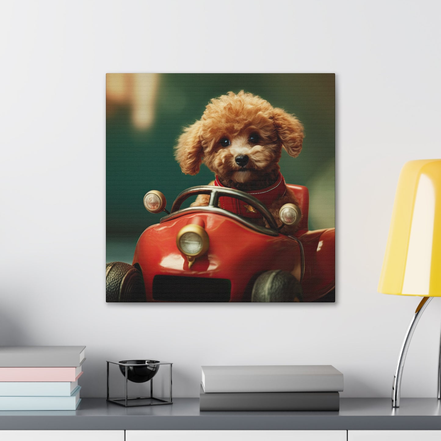 Formula Poodle Racer - Canvas