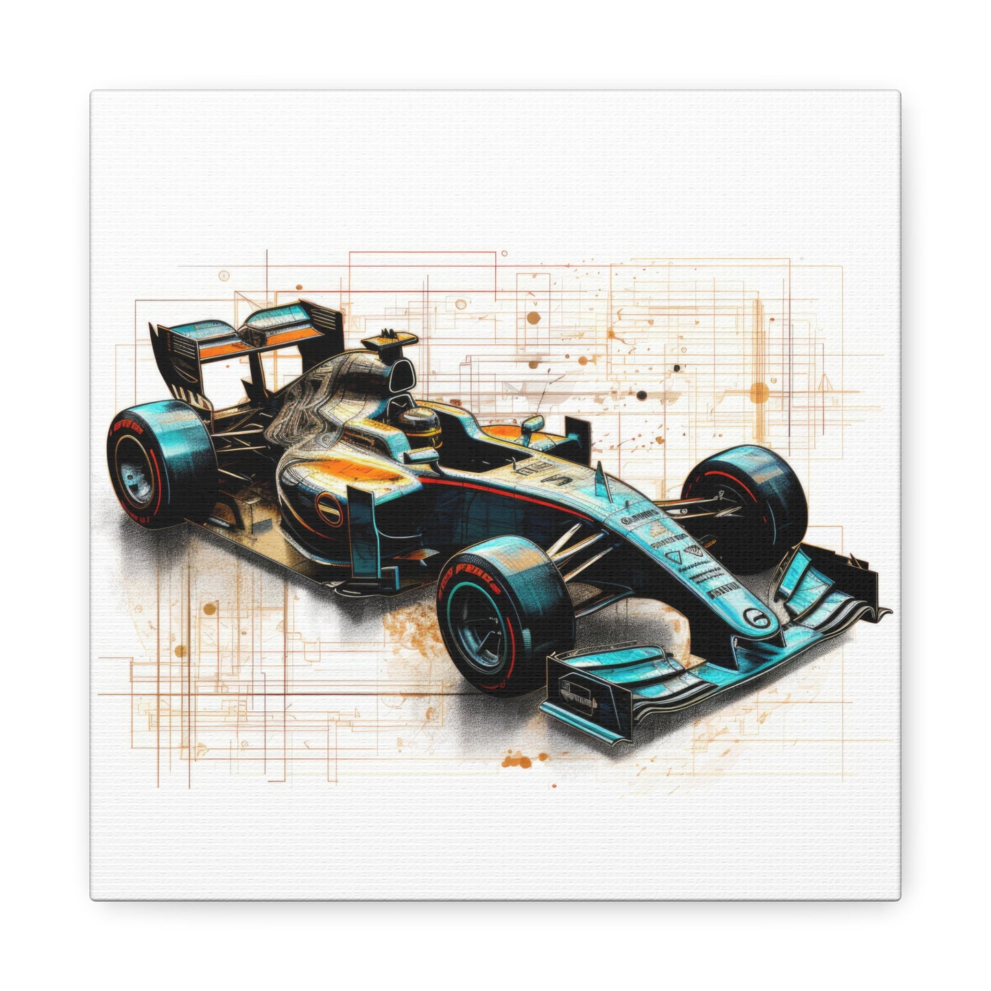 We Went Car Racing - Canvas